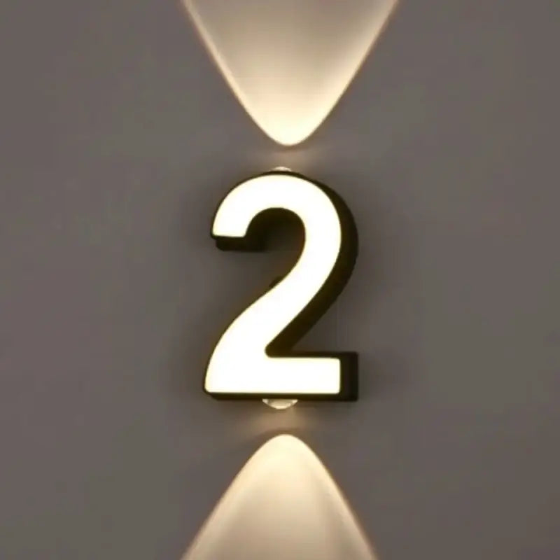 Applique Led Murale Chiffre Lumineux Design Raffiné