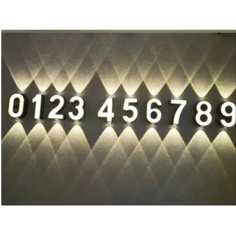 Applique Led Murale Chiffre Lumineux Design Raffiné