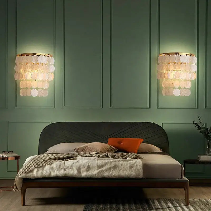 Applique Murale Art Déco Avec Dégradé De Confettis Blancs