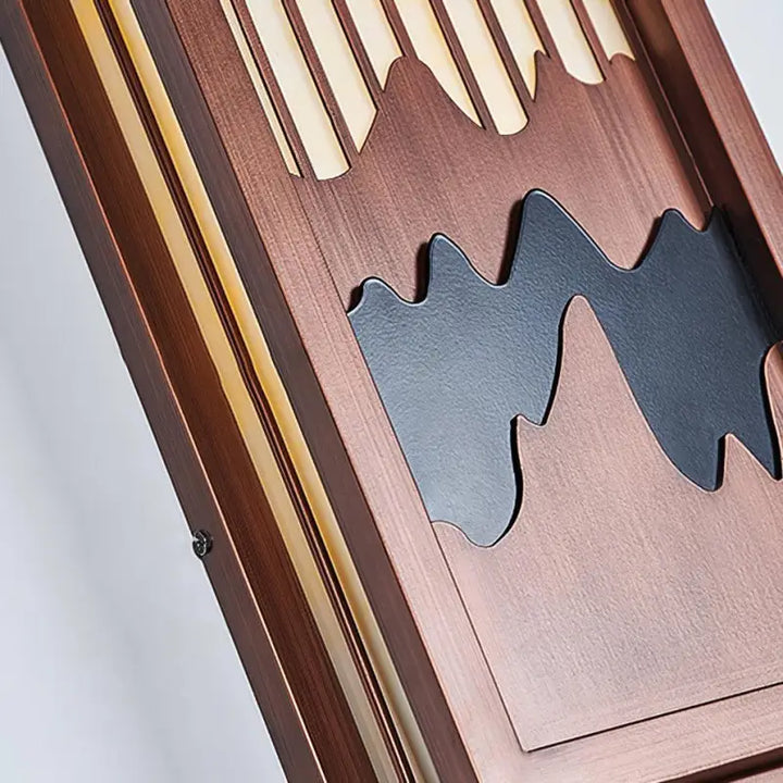 Applique Murale Bois Fait Maison Marron Style Montagne