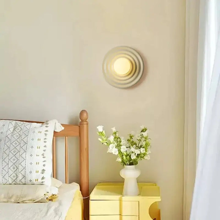 Applique Murale Circulaire En Ondulation De Différentes Couleurs