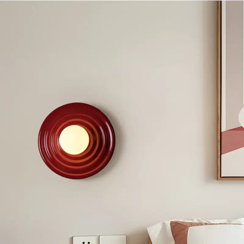 Applique Murale Circulaire En Ondulation De Différentes Couleurs