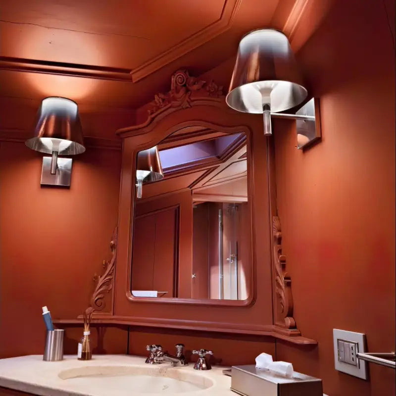 Applique Murale Classique En Tissu Blanc Noir Orange