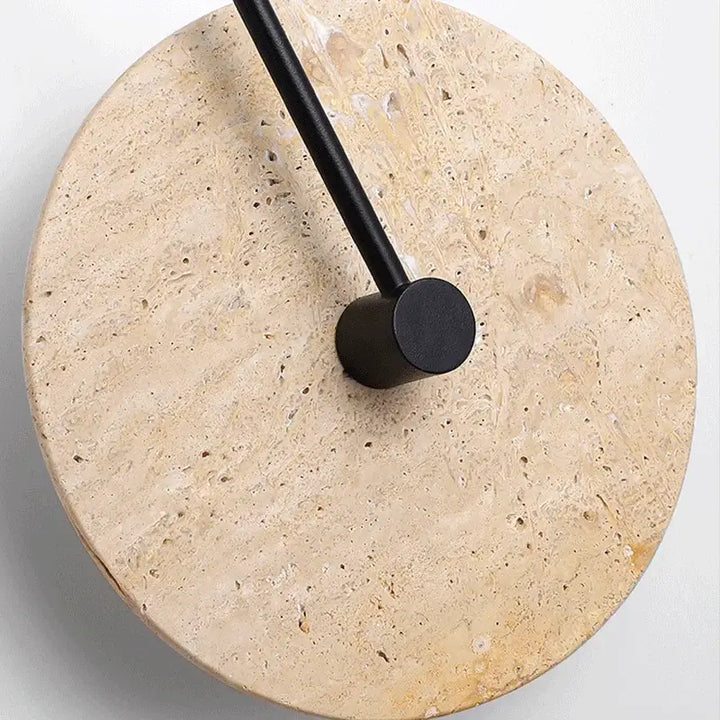 Applique murale design moderne en pierre et métal avec éclairage LED