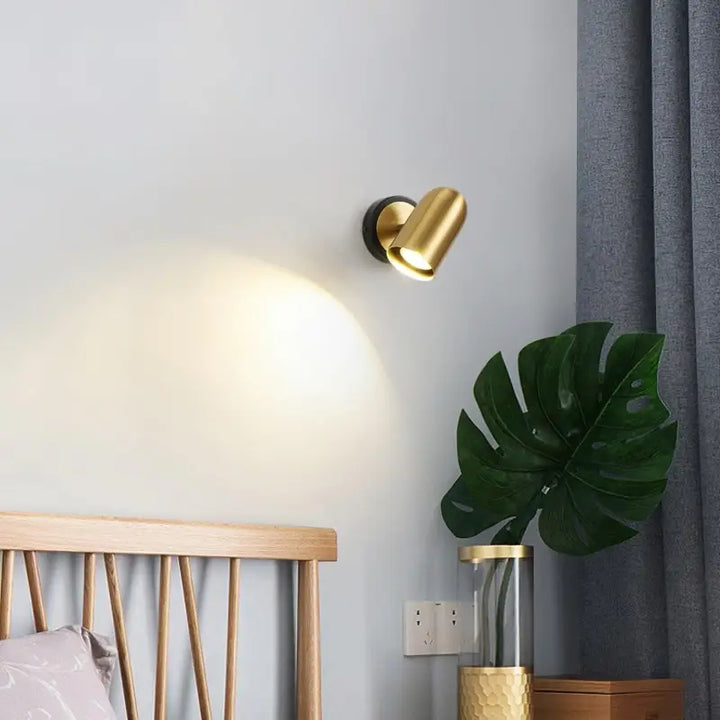 Applique Murale Vintage Cylindrique en Aluminium