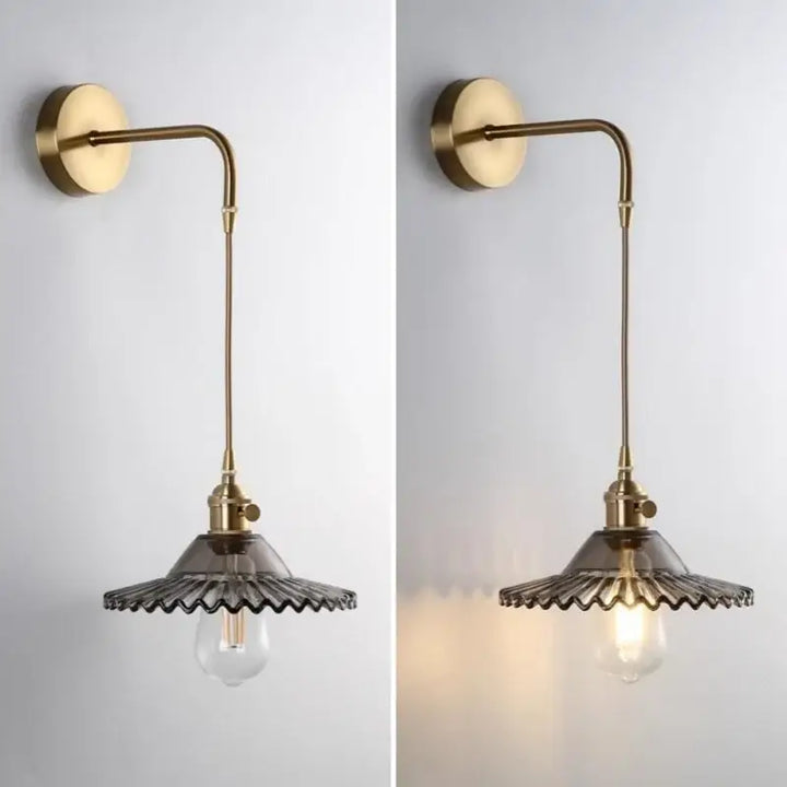 Applique Murale En Patte De Verre Coloré Ondulé