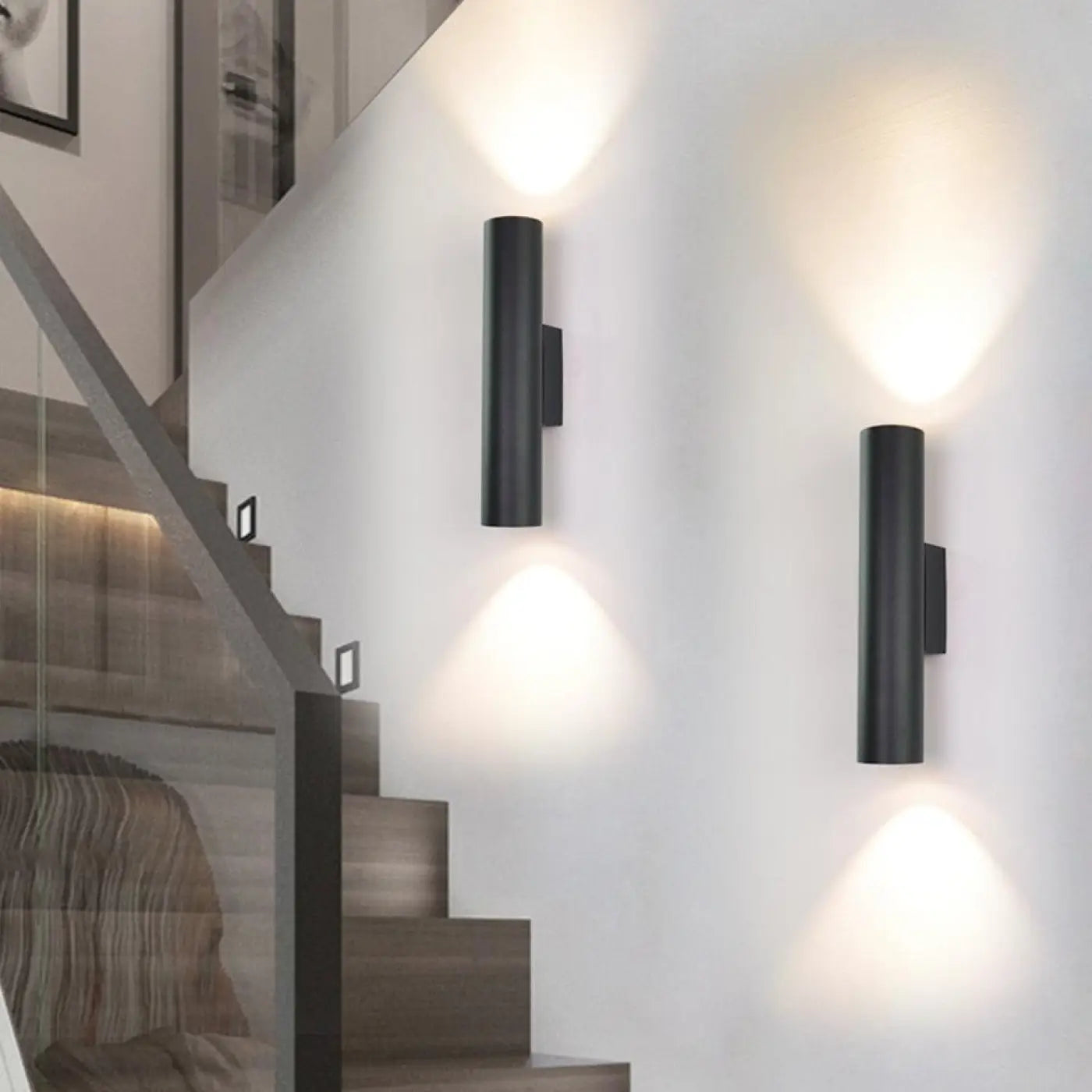 Wall-Mounted Application for Cylindrical Aluminum Staircase – Lustria