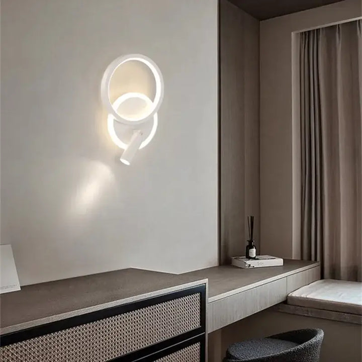 Applique murale LED avec deux cercles