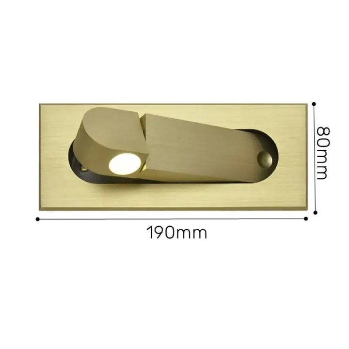 Applique Murale LED De Couloir Discrète Et Pliable En Métal