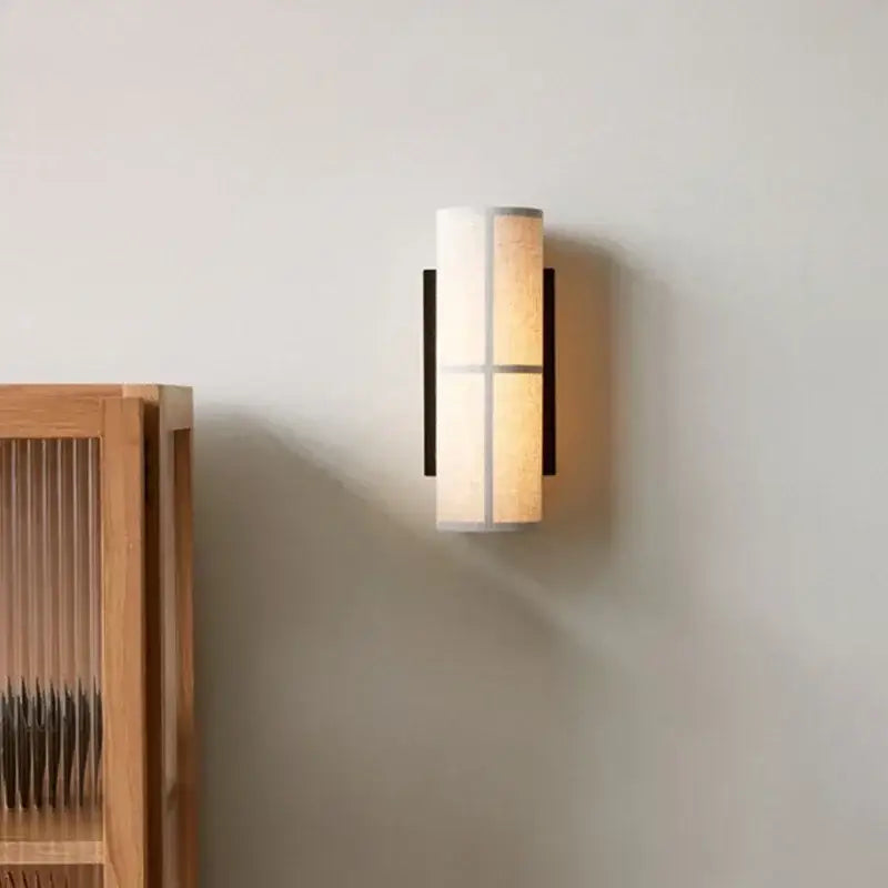 Applique Murale Moderne En Tissu Clair Diffuseur De Lumière Douce
