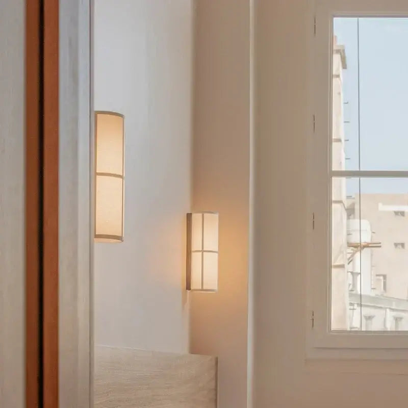 Applique Murale Moderne En Tissu Clair Diffuseur De Lumière Douce