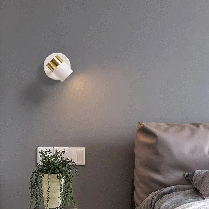 Applique Murale Noir Design Tubulaire Aluminium