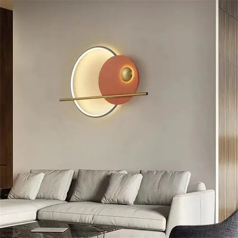 Applique murale originale LED verte, orange ou noir
