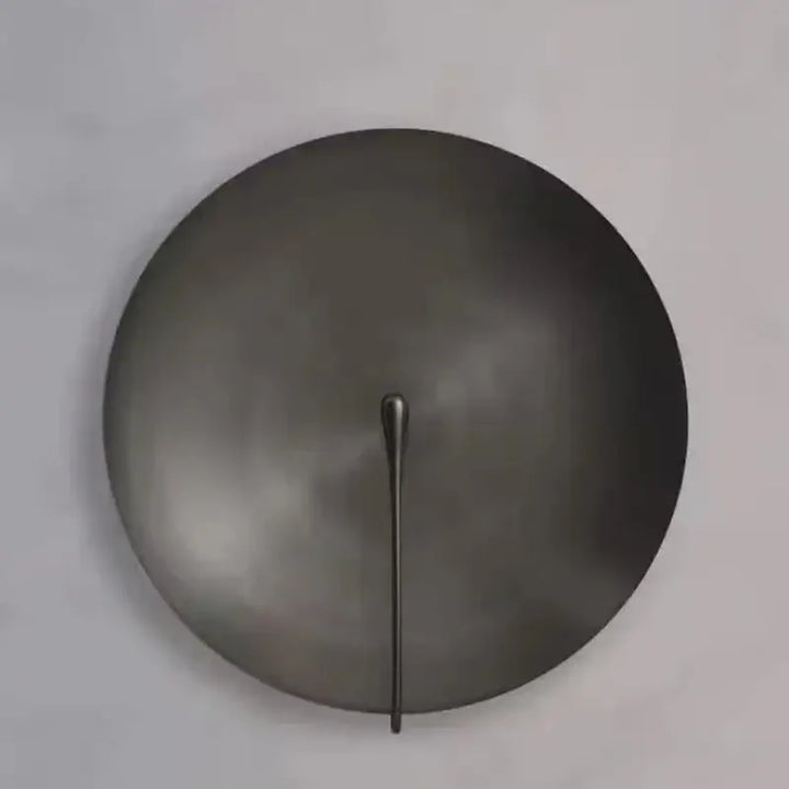 Applique murale ronde design moderne disque métal lumière douce
