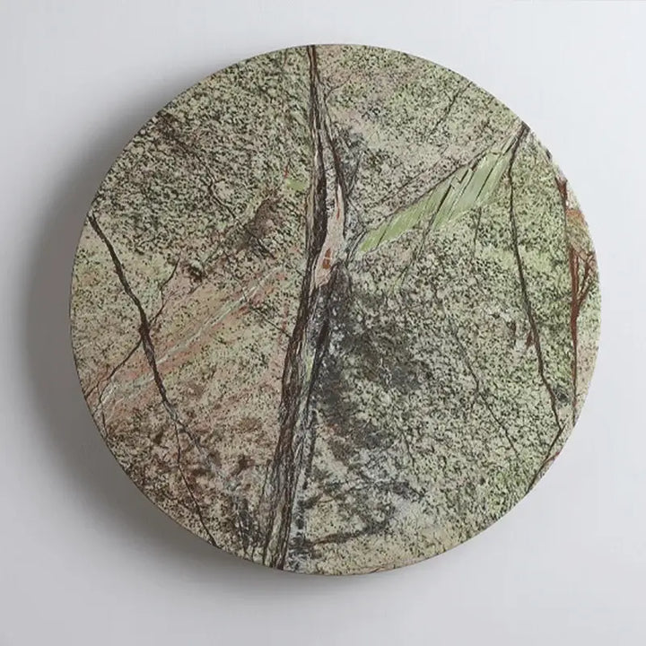 Applique Murale Sculpturale En Pierre Naturelle Verte