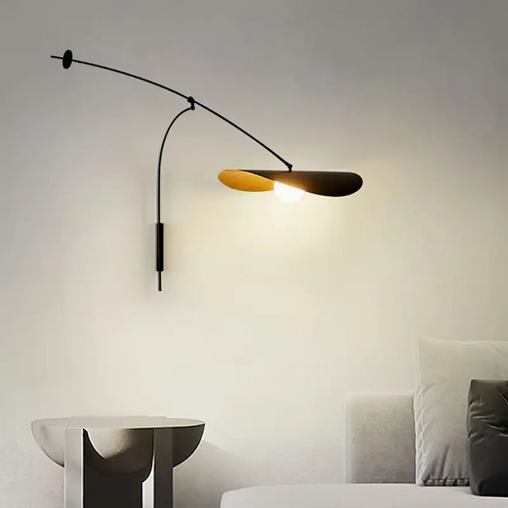 Applique Murale XXL Noire Aluminium Style Épuré