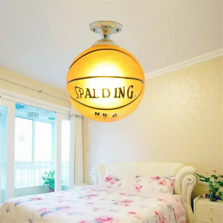 Soccer Ball Ceiling Light Football Basketball LED Lights Ceiling Lamp Indoor Lighting Boys Room Bedroom Home Decor