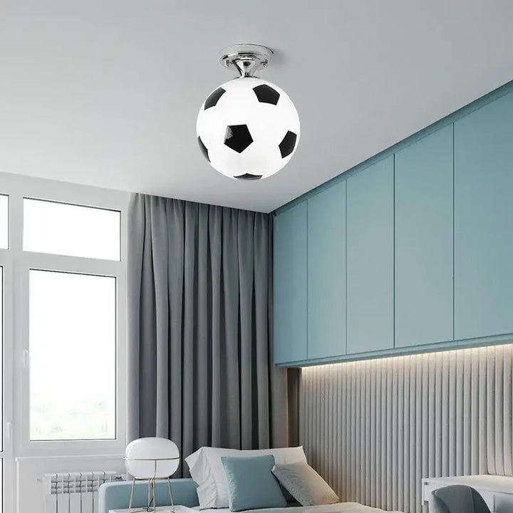 Soccer Ball Ceiling Light Football Basketball LED Lights Ceiling Lamp Indoor Lighting Boys Room Bedroom Home Decor
