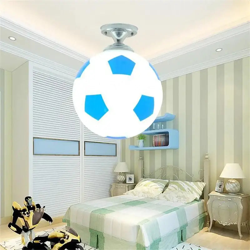 Soccer Ball Ceiling Light Football Basketball LED Lights Ceiling Lamp Indoor Lighting Boys Room Bedroom Home Decor
