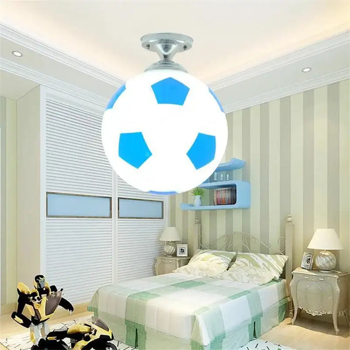 Soccer Ball Ceiling Light Football Basketball LED Lights Ceiling Lamp Indoor Lighting Boys Room Bedroom Home Decor