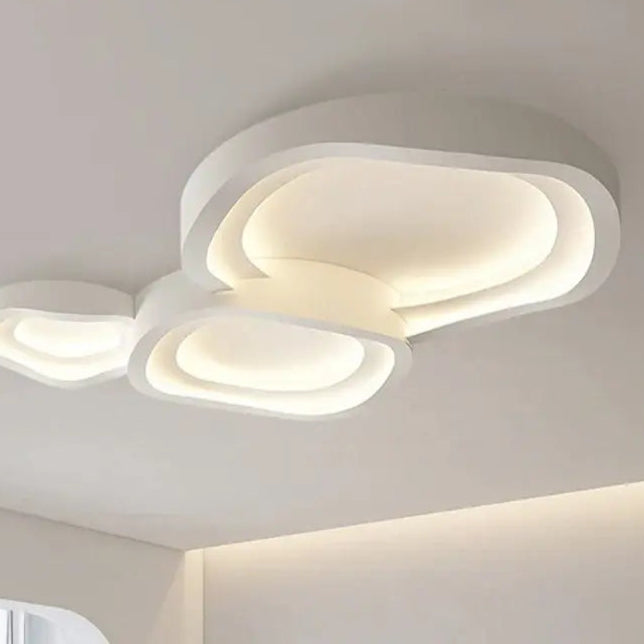 Plafonnier Contemporain Courbes Naturelles Et LED Intégré