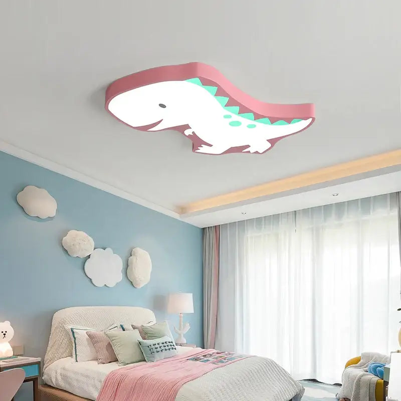 Plafonnier dinosaure ludique pour chambre d’enfant joyeuse