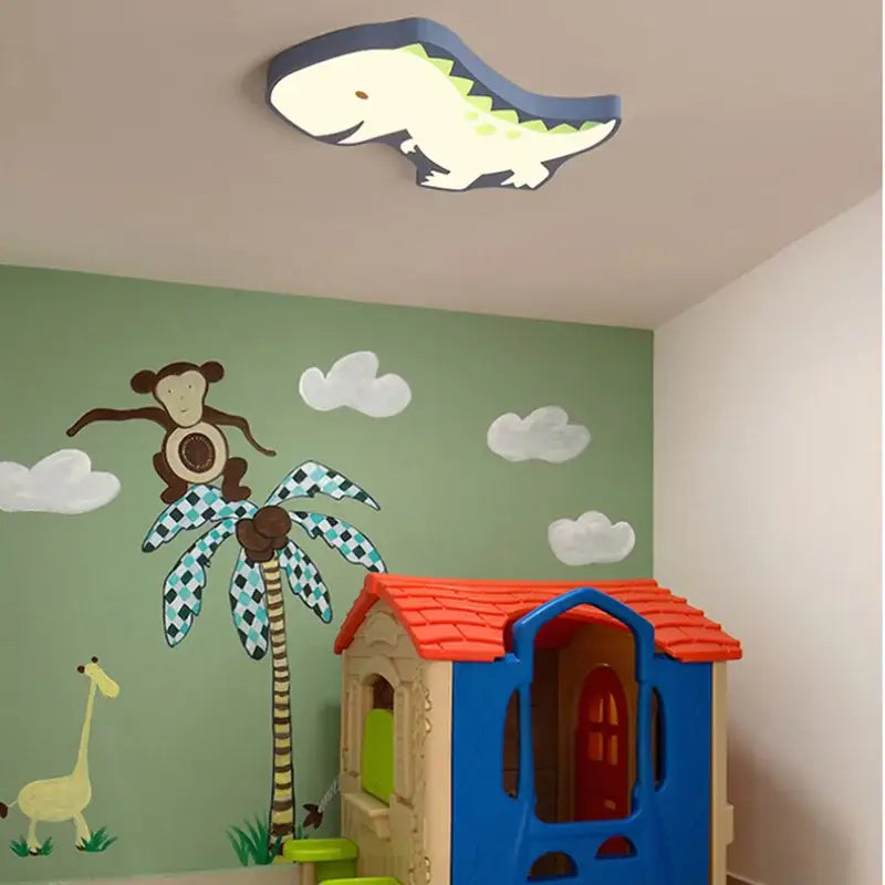 Plafonnier dinosaure ludique pour chambre d’enfant joyeuse