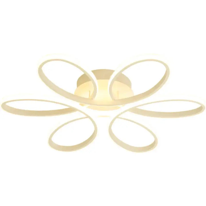 Plafonnier LED Design Moderne À Forme Florale Ovale