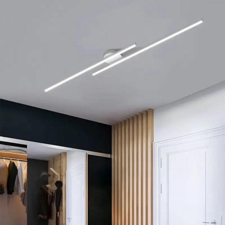 Plafonnier LED Linéaire Noir Orientable Pour Intérieur Moderne