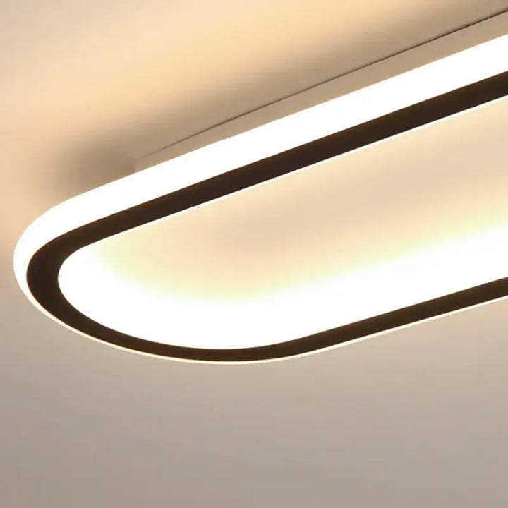 Plafonnier LED Ovale Minimaliste Pour Intérieur Moderne