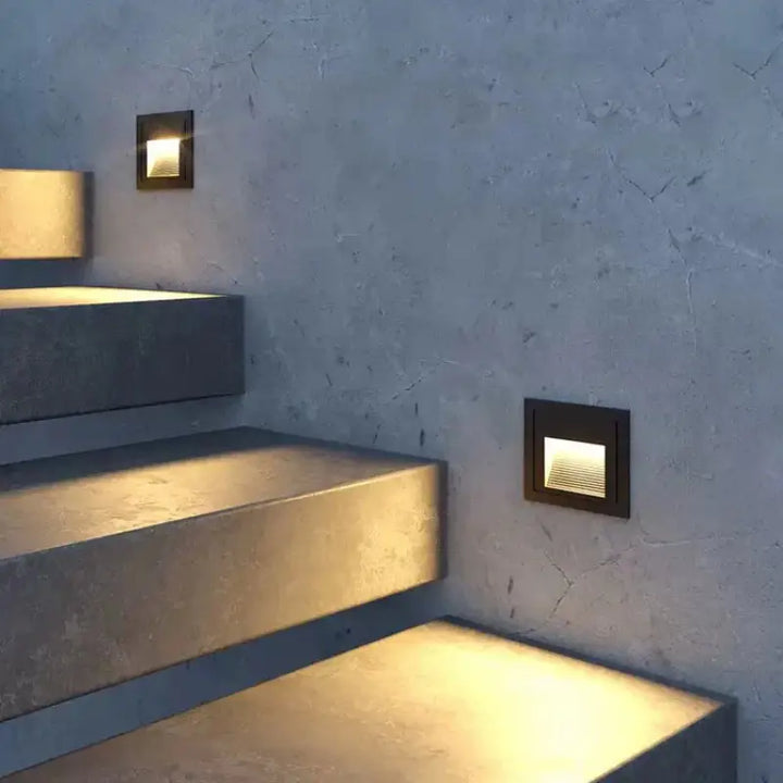 Applique Murale Extérieur En Aluminium De Forme Carré Ou Rond