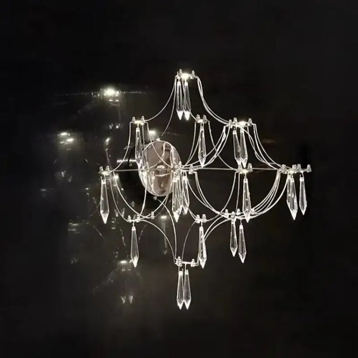 Suspension Design Lustre Moderne Cristal Verre Transparent