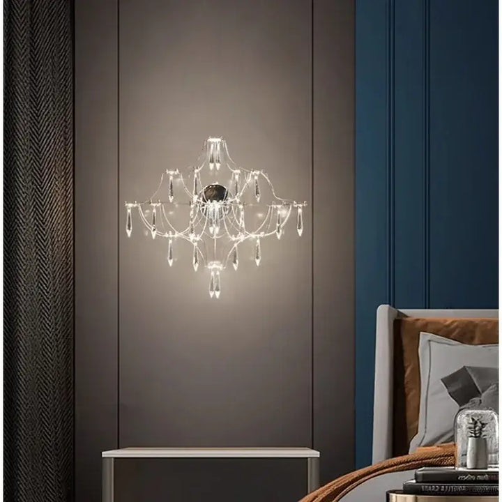 Suspension Design Lustre Moderne Cristal Verre Transparent