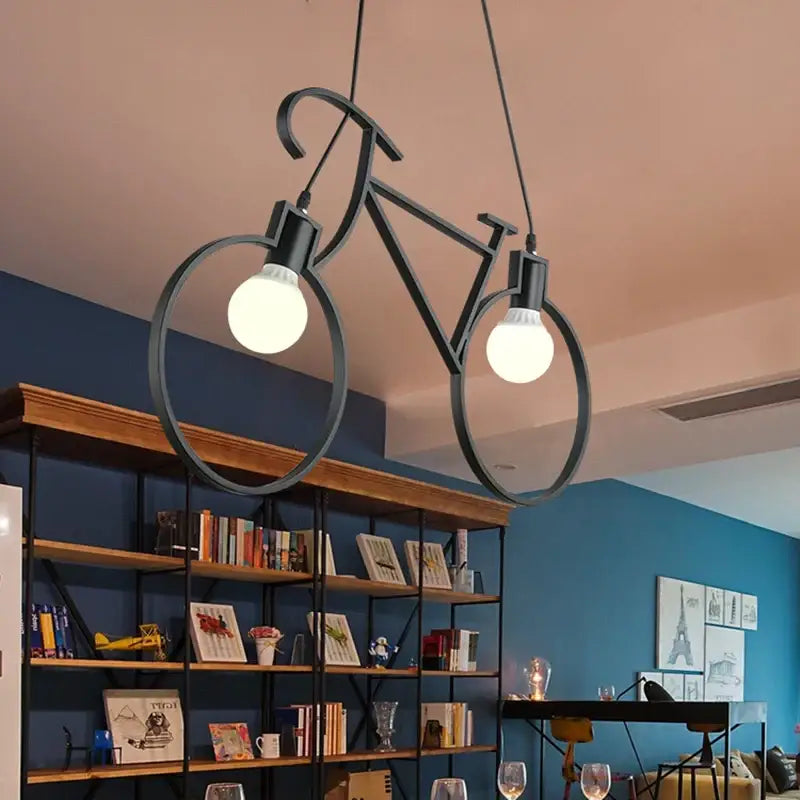 Suspension Design Vélo Métal Moderne Avec Douilles Lumineuses