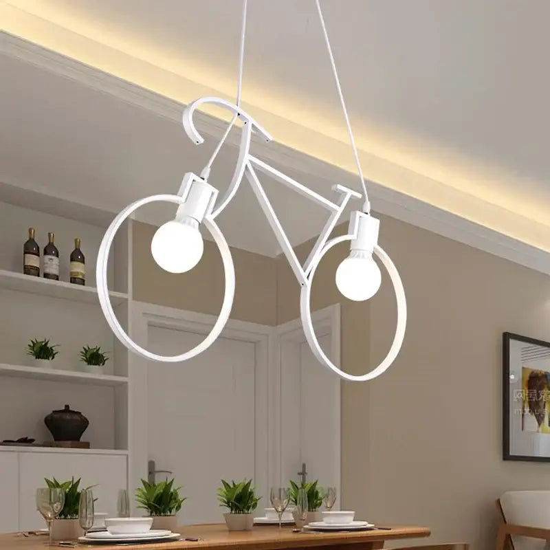 Suspension Design Vélo Métal Moderne Avec Douilles Lumineuses