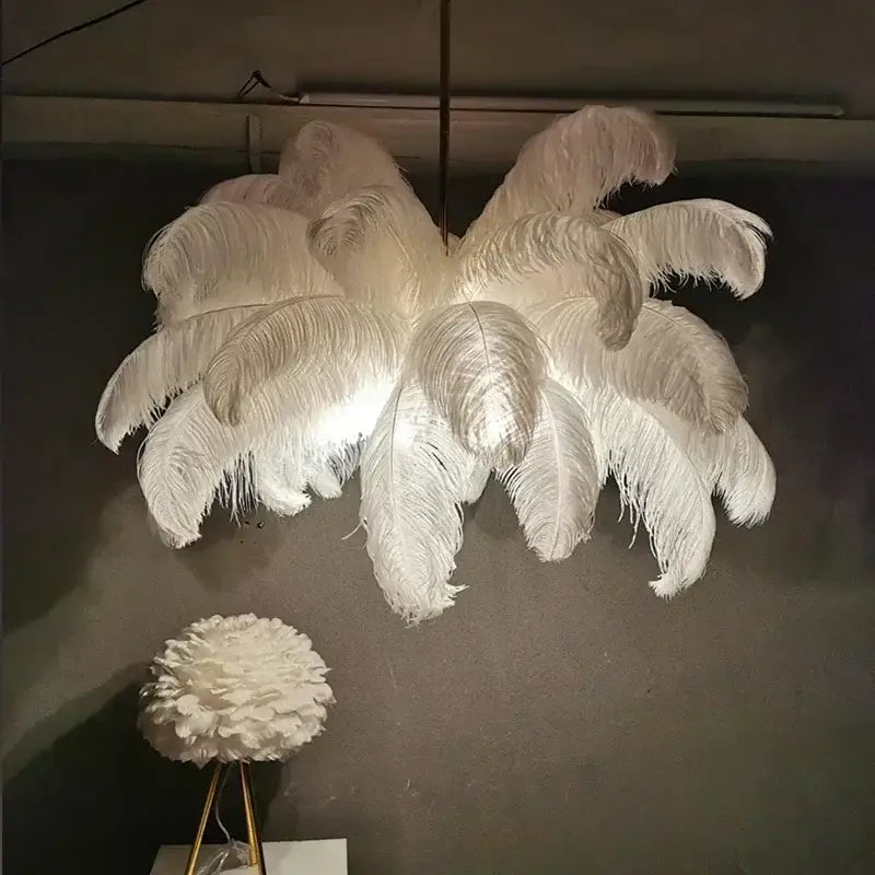 Suspension glamour effet palmier lumineux