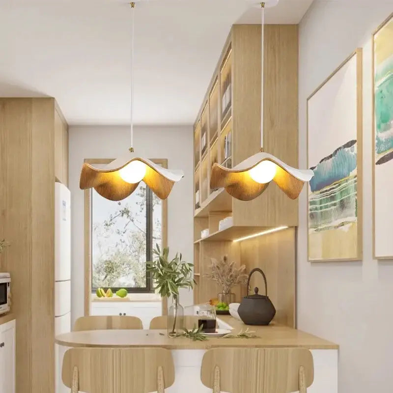 Suspension Luminaire Fleur Design Scandinave Style Noir Blanc