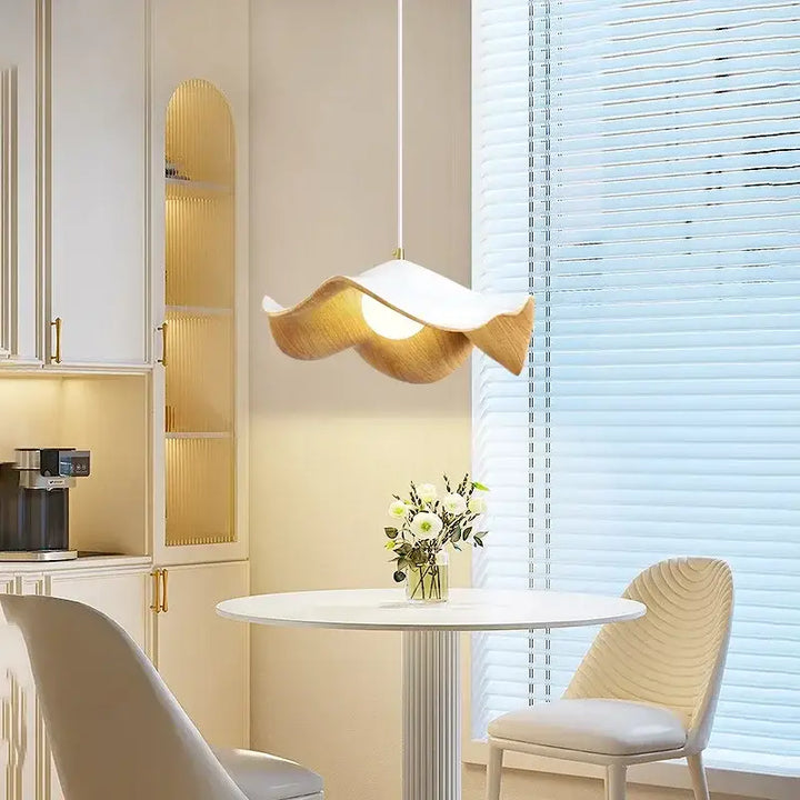 Suspension Luminaire Fleur Design Scandinave Style Noir Blanc