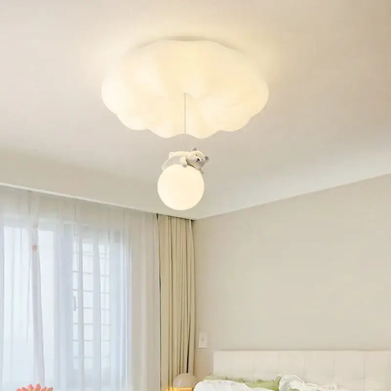 Suspension Nuage ou Lune Globe LED Design Enfantin ou Moderne