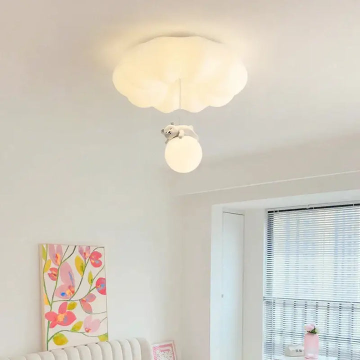 Suspension Nuage ou Lune Globe LED Design Enfantin ou Moderne