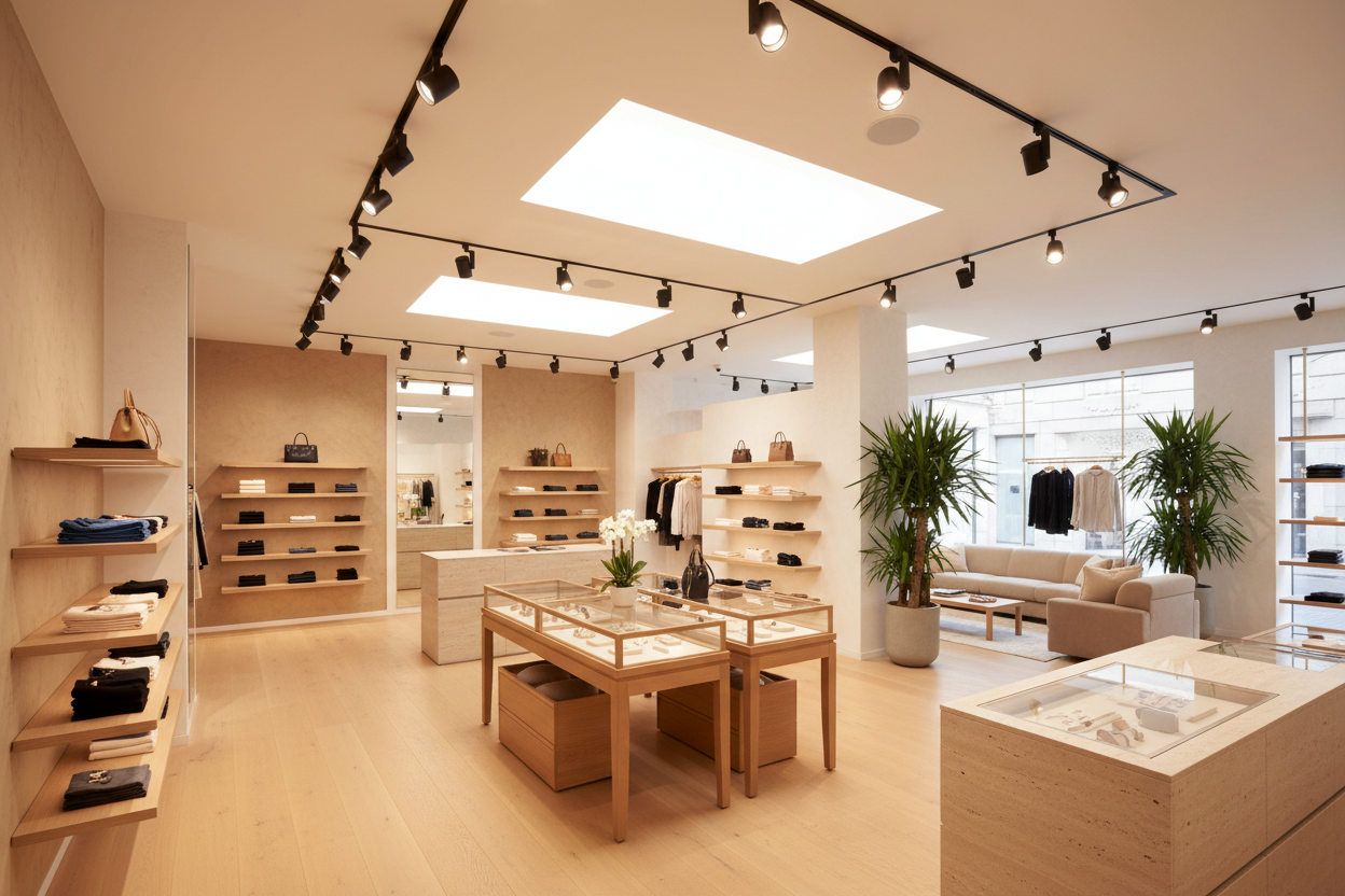 Quel éclairage LED choisir pour éclairer un commerce ?