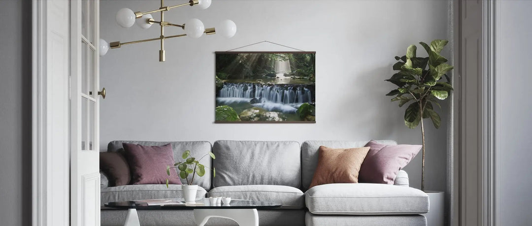 Papier peint et luminaire