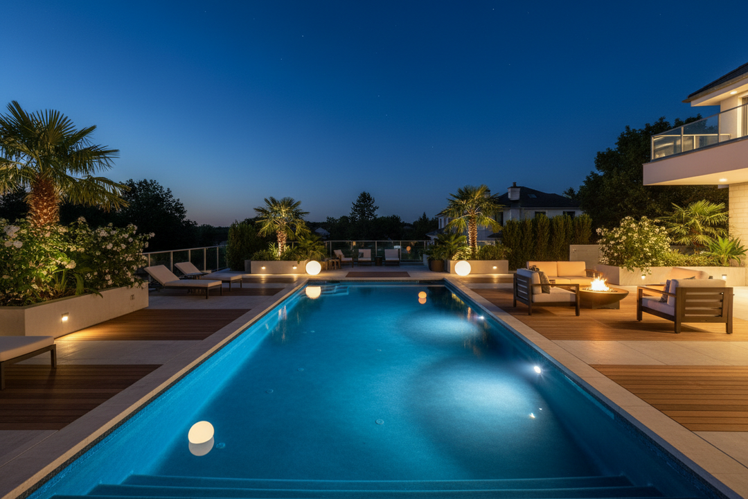 Combien de lumens pour éclairer une piscine