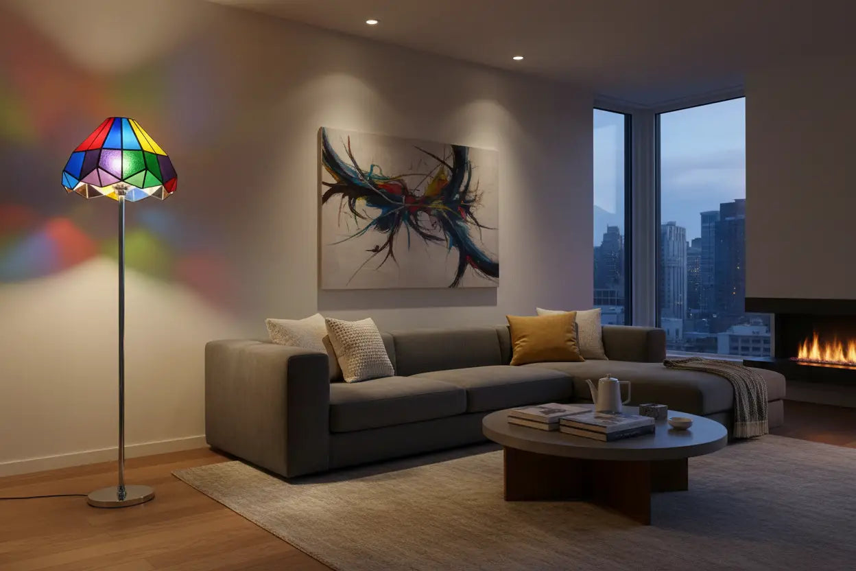 Lampadaire Multicolore