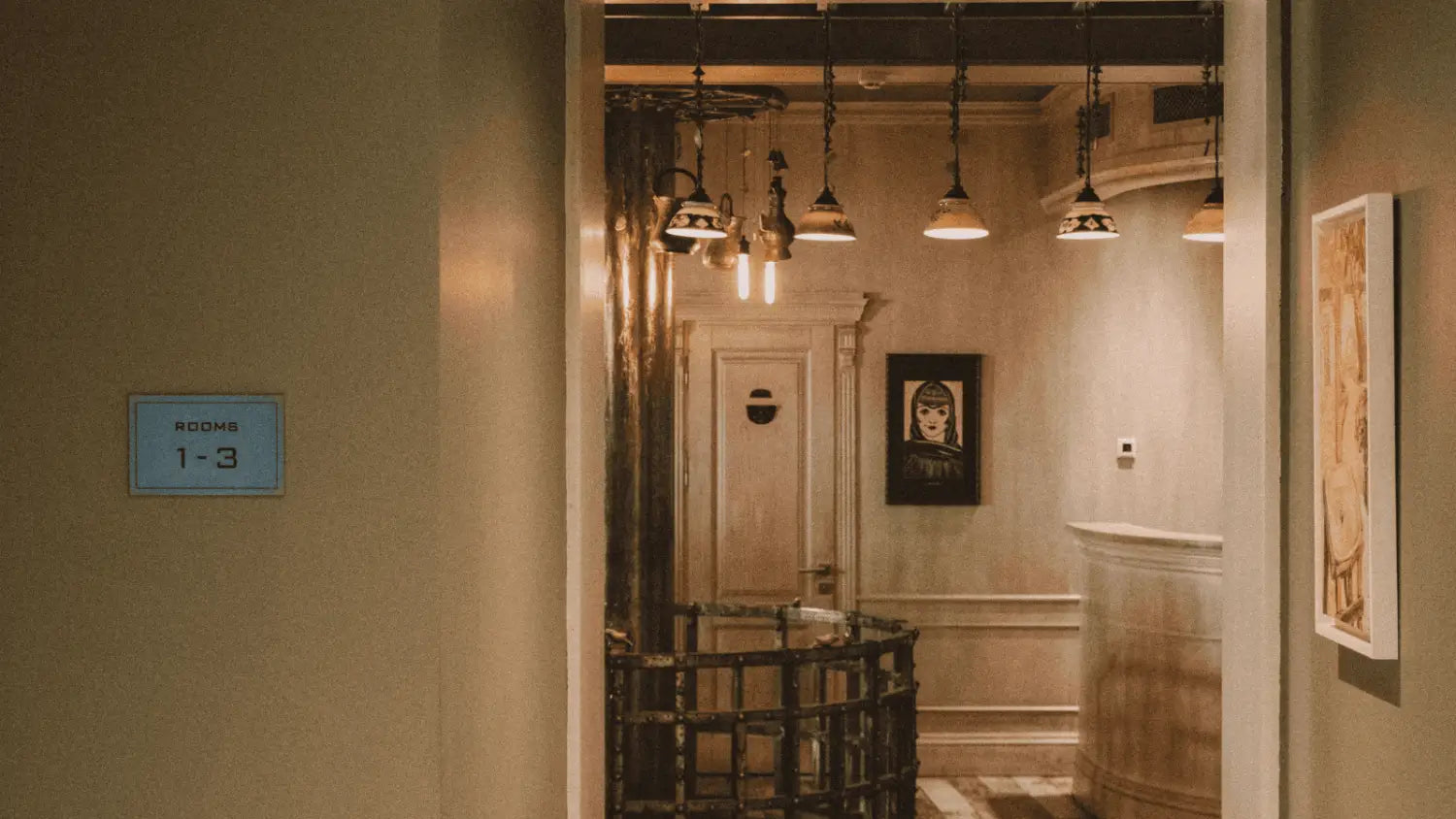 suspension luminaire marron