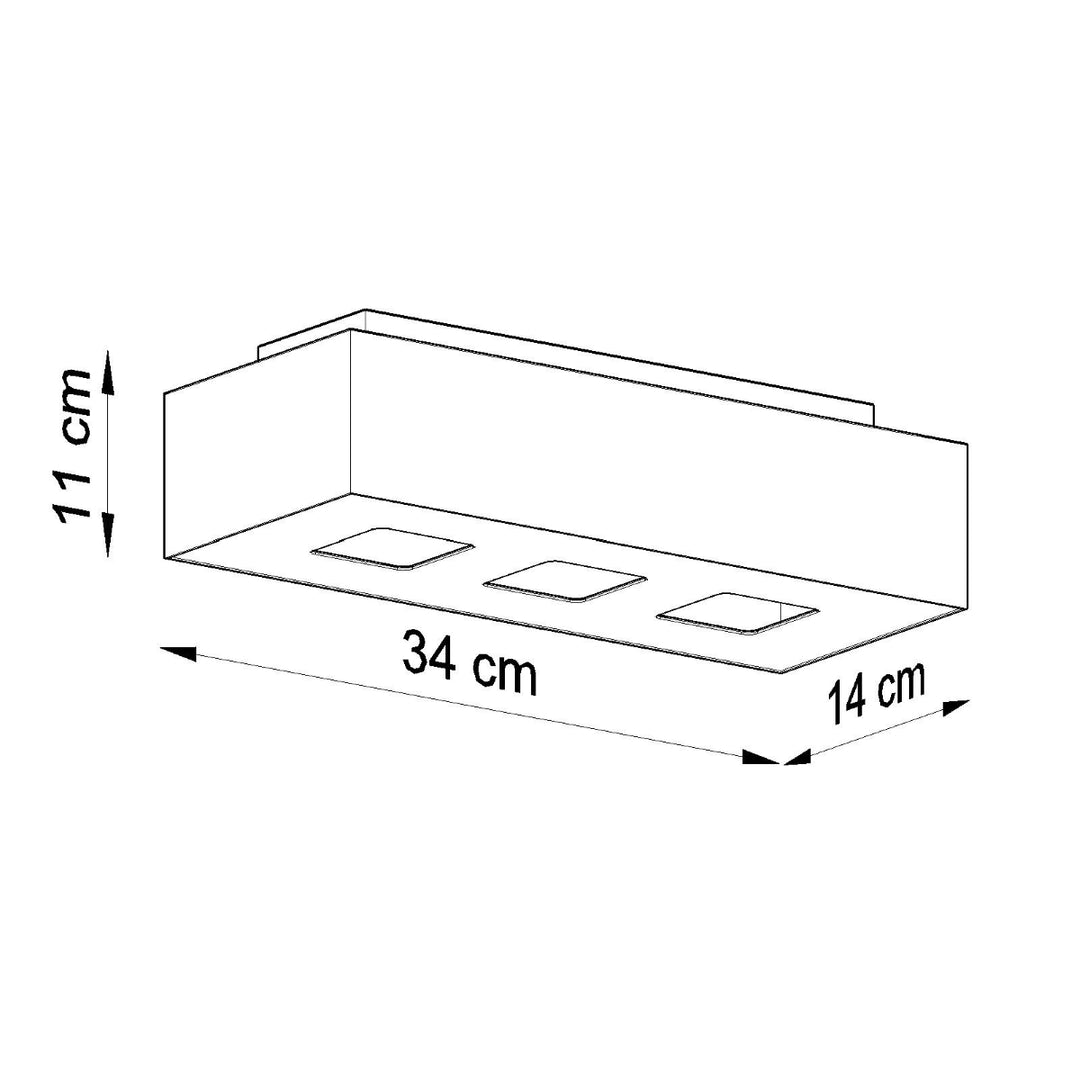 MONO 3 white ceiling light
