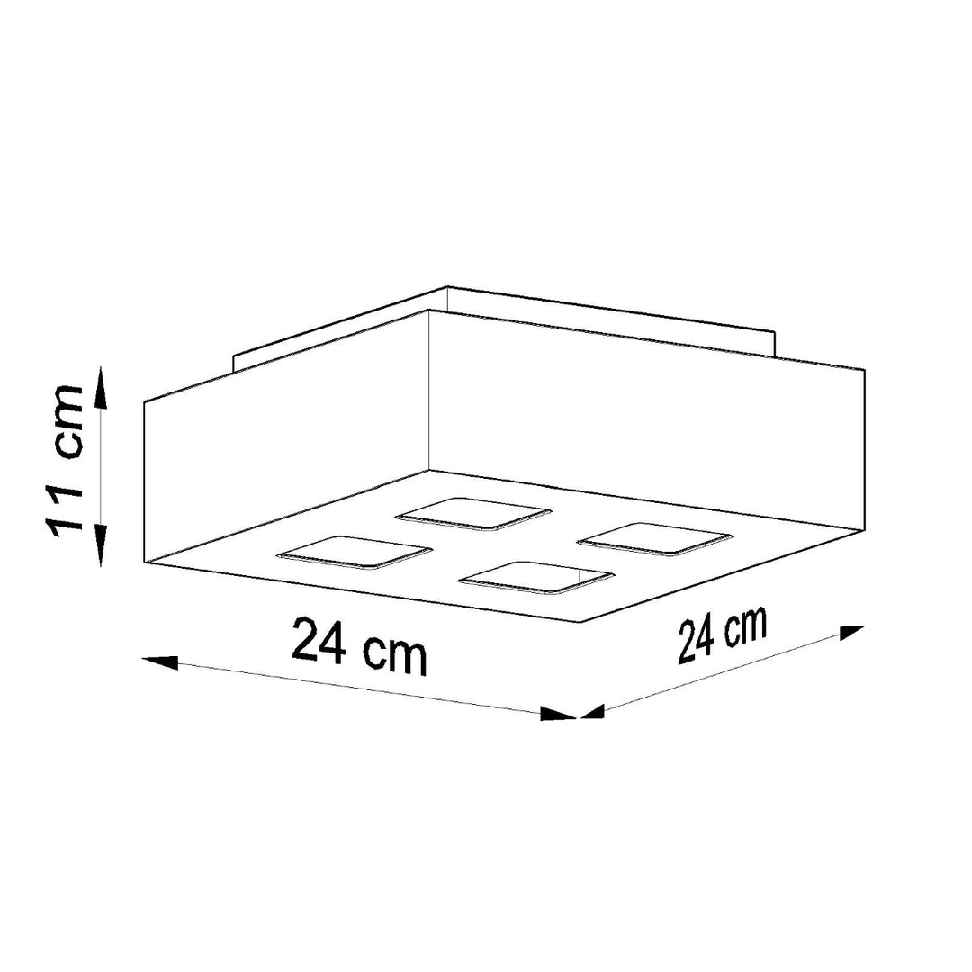 MONO 4 white ceiling light