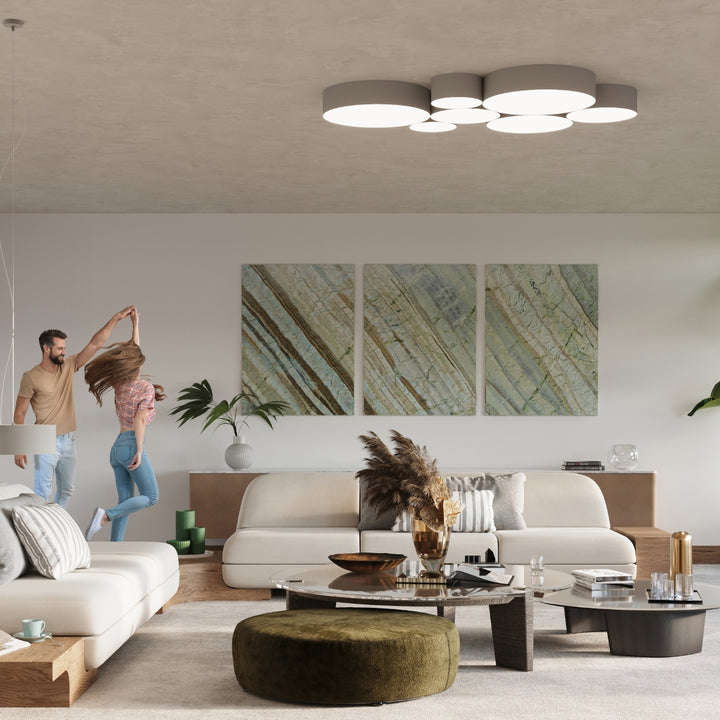ARENA 35 grey ceiling light