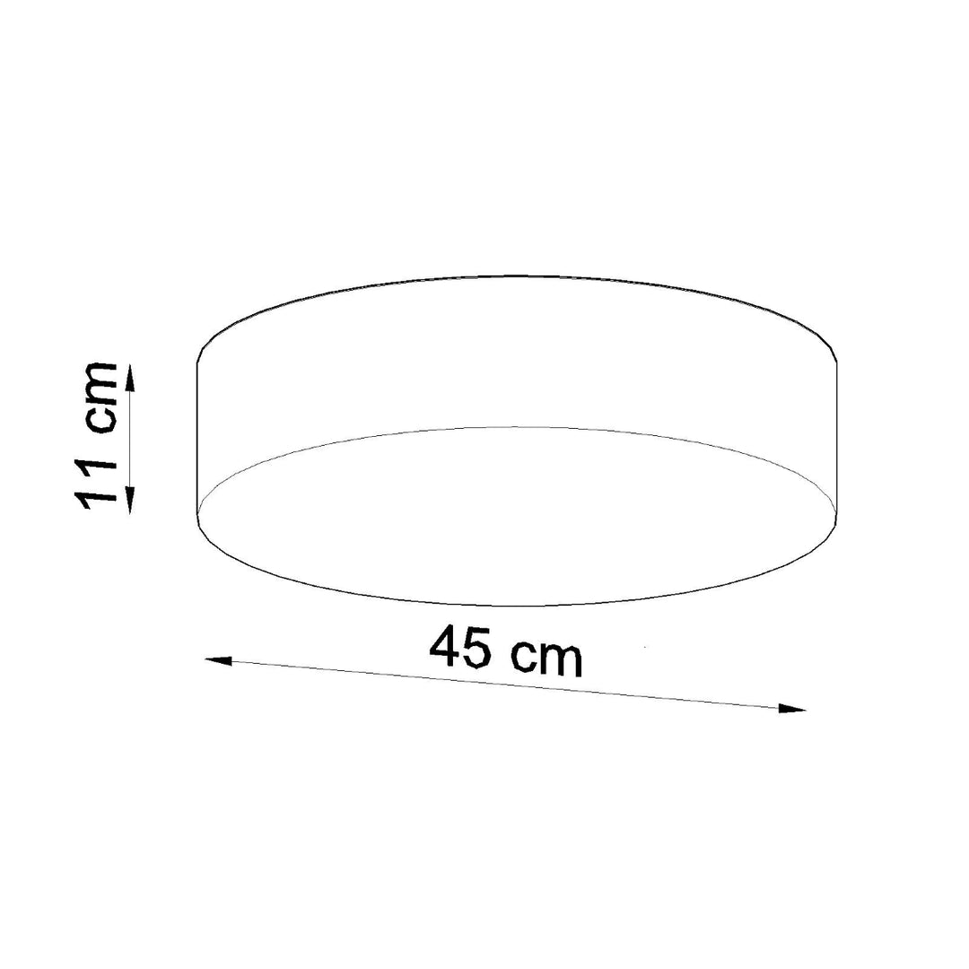 ARENA 45 grey ceiling light