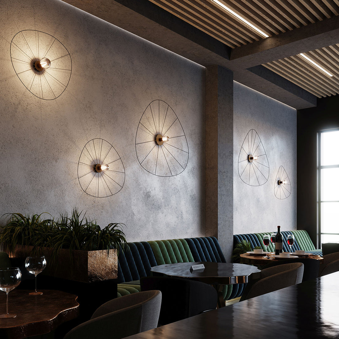 ESKOLA 70 black wall/ceiling light
